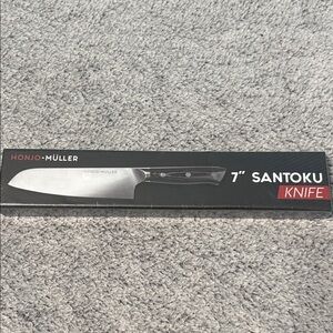 Black Santoku Knife